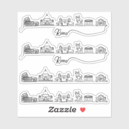 Skyline van Rome City Sticker