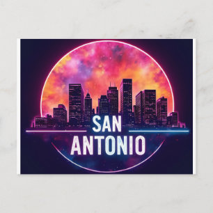 Skyline van San Antonio Texas Briefkaart