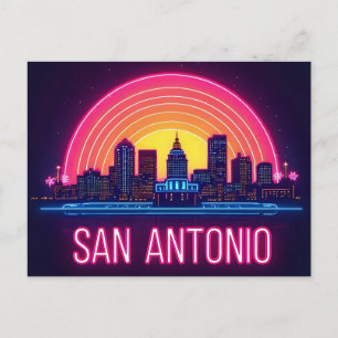 Skyline van San Antonio Texas Briefkaart