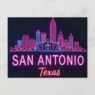 Skyline van San Antonio Texas Briefkaart