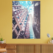 Skyline van San Francisco CityScape Canvas Afdruk (Insitu (Woonkamer))