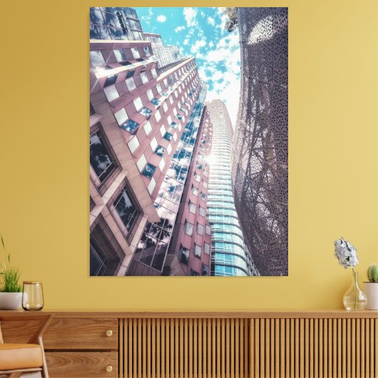 Skyline van San Francisco CityScape Canvas Afdruk (Insitu (Woonkamer))