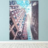 Skyline van San Francisco CityScape Canvas Afdruk (Insitu (Houten vloer))
