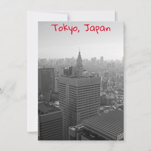 skyline van Tokio Kaart (Voorkant)