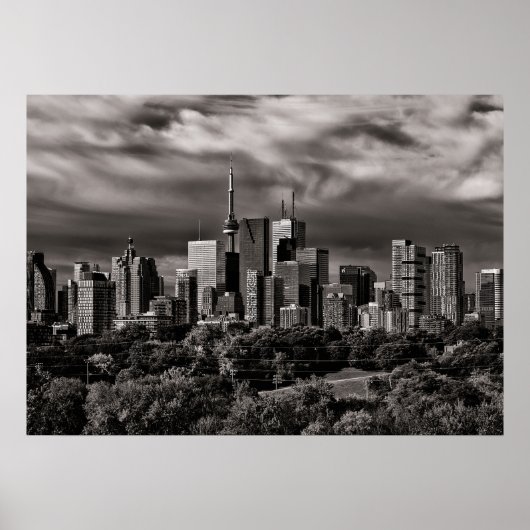 Skyline van Toronto vanaf Riverdale Park nr. 4 Poster (Voorkant)