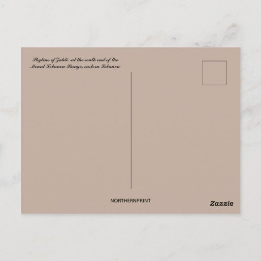 Skyline van Zahlé Libanon Briefkaart (Achterkant)
