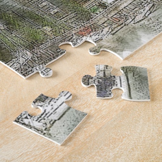 Skyline Vancouver. Legpuzzel (Zijkant)