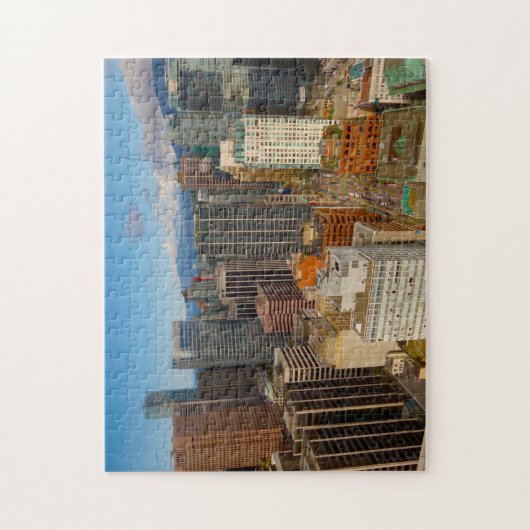 Skyline Vancouver. Legpuzzel (Verticaal)