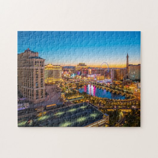 Skyline Vegas Vac Best Uitzicht of Las Vegas Skyli Legpuzzel (Horizontaal)