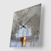 Skyline Vierkante Klok (Hoek)