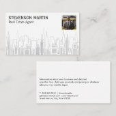 Skyline voor onroerend goed | Agent-Afbeelding Visitekaartje (Voorkant / Achterkant)