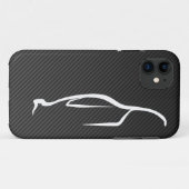 Skyline White Silhouette Logo Case-Mate iPhone Case (Achterkant (horizontaal))