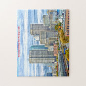 Skyline Winnipeg Canada. Legpuzzel (Verticaal)