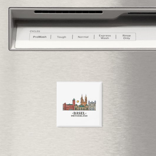 skylinebasel-design magneet (Insitu (Vaatwasser))