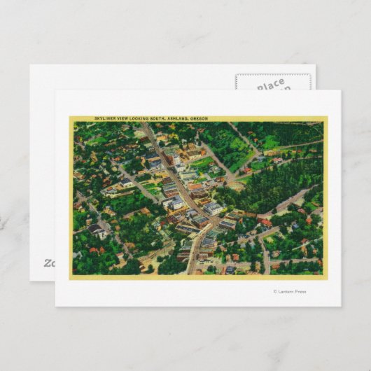 Skyliner Uitzicht dat naar het zuiden over Ashland Briefkaart (Voorkant / Achterkant)