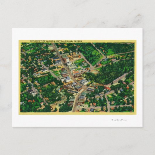 Skyliner Uitzicht dat naar het zuiden over Ashland Briefkaart (Voorkant)