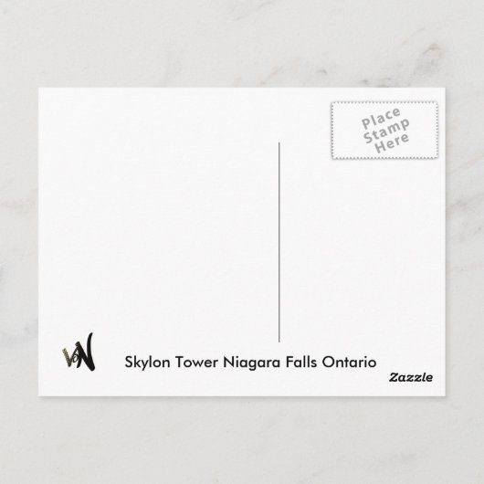 Skylon Tower Briefkaart (Achterkant)