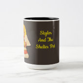 SKYLOR EN HET HUISDIER TWEEKLEURIGE KOFFIEMOK (Center)