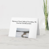 Skymount Pond in Winter Feestdagen Kaart (Achterkant)