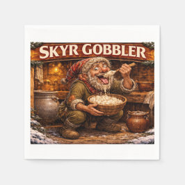 Skyr Gobbler IJslandse Yule Lad Servet