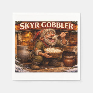 Skyr Gobbler IJslandse Yule Lad Servet