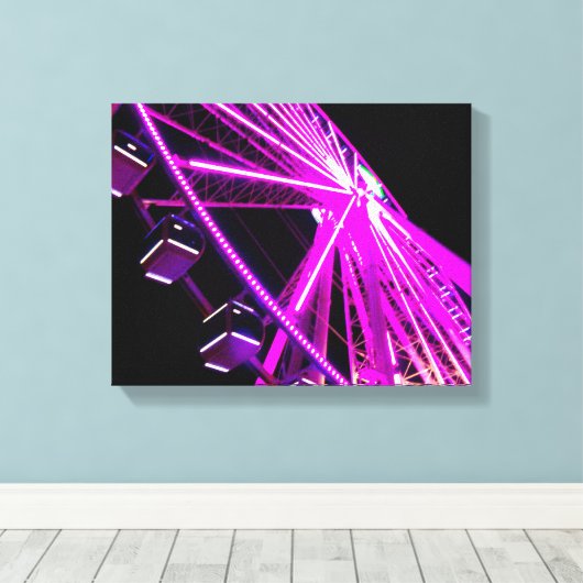 Skyrad op het eiland Pigeon Forge, Tennessee Canvas Afdruk (Insitu (Houten vloer))