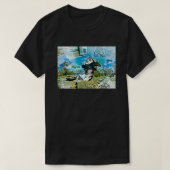 skyrim abstracte fantasiewereld v2 t-shirt (Design voorkant)