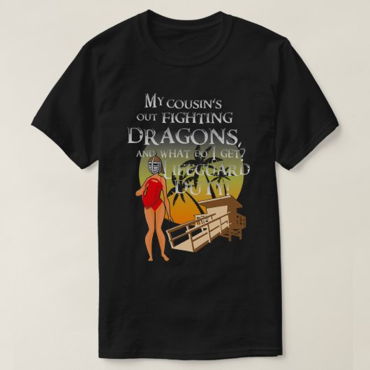 Skyrim Vrouw Lifeguard Duty T-shirt (Design voorkant)