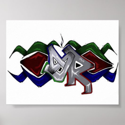 SkyRoot Grafitti Logo Poster (Voorkant)