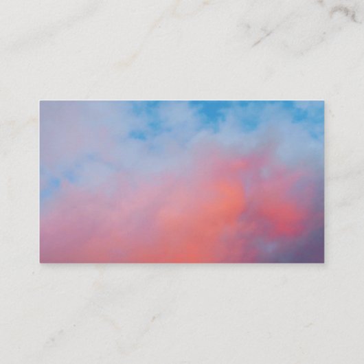 Skys de grens-wolken  Visitekaartjes (Achterkant)