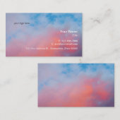 Skys de grens-wolken  Visitekaartjes (Voorkant / Achterkant)