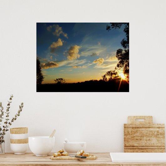 Skyscape Sparkle Poster (Keuken)