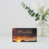 Skyscape sunset 2 Visitekaartje (Staand voorkant)