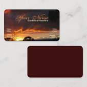 Skyscape sunset 2 Visitekaartje (Voorkant / Achterkant)