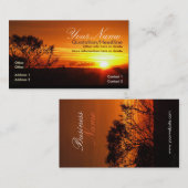 Skyscape sunset Visitekaartje (Voorkant / Achterkant)