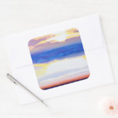 Skyscape Vierkante Sticker (Envelop)