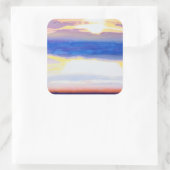 Skyscape Vierkante Sticker (Tas)