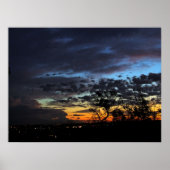 Skyscapes: Dusk Sunset Silhouette Poster (Voorkant)