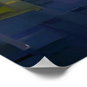 Skyscraper - Abstract schilderen van kleurige kleu Poster (Hoek)