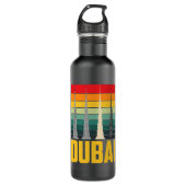 Skyscraper Burj Khalifa uit Dubai in de Verenigde  Waterfles (Voorkant)