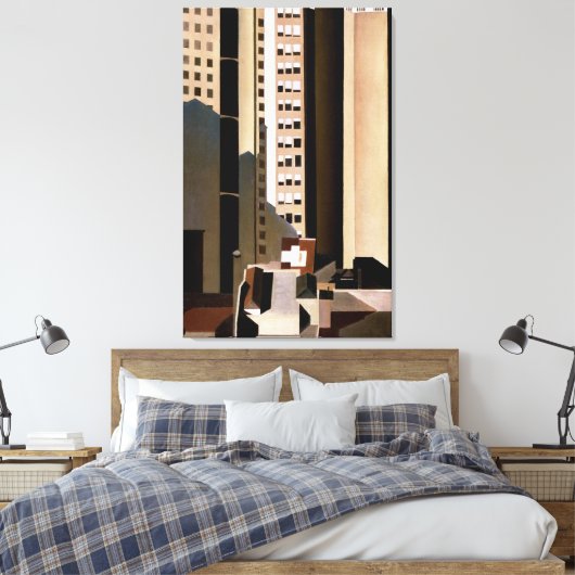 Skyscraper, Charles Sheeler Canvas Afdruk (Insitu (Slaapkamer))