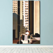 Skyscraper, Charles Sheeler Canvas Afdruk (Insitu (Houten vloer))