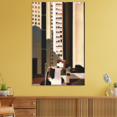 Skyscraper, Charles Sheeler Canvas Afdruk (Insitu (Woonkamer))