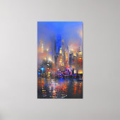 Skyscraper - Colorful Abstract Painting Canvas Pri (Voorkant)