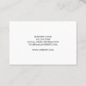 Skyscraper Diamond Plated Steel Metal Trim Visitekaartje (Achterkant)