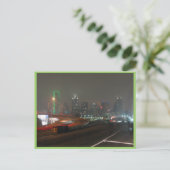 Skyscraper met Neon in het centrum van de dallas i Briefkaart (Staand voorkant)