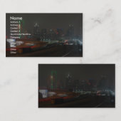 Skyscraper met Neon in het centrum van de dallas i Visitekaartje (Voorkant / Achterkant)