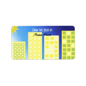 SkyScraper-ontwerp Etiket (Voorkant)