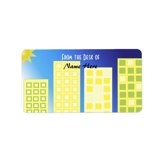 SkyScraper-ontwerp Etiket (Voorkant)