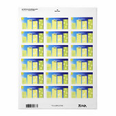 SkyScraper-ontwerp Etiket (Full Sheet)